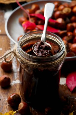 şeker ücretsiz ev yapımı nutella keto düşük carb.style rustik