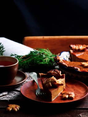 Kabak Pie.style rustik. seçici odak