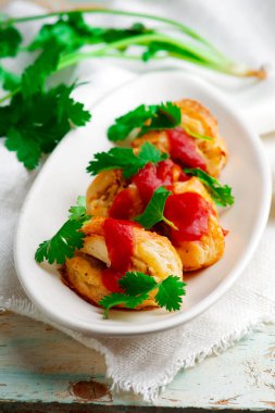 kremsi jalapeno tavuk empanadas.style rustik