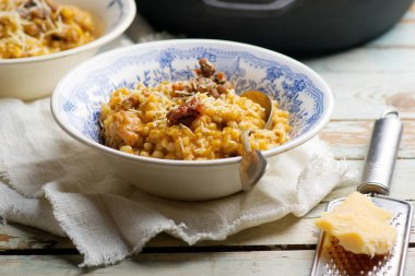 Soslu kremalı kabak arpa