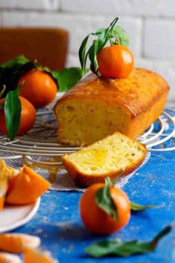 Mandalina sır cake.selective odak