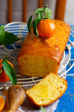 Mandalina sır cake.selective odak