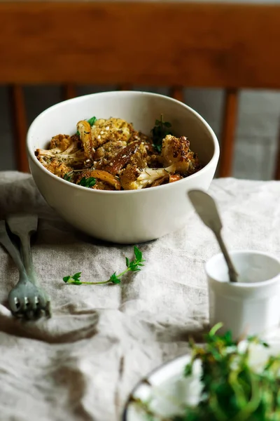 Zaatar gebratener Blumenkohl — Stockfoto