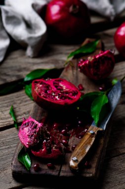 Taze organik jucy Pomergranate.selective odak