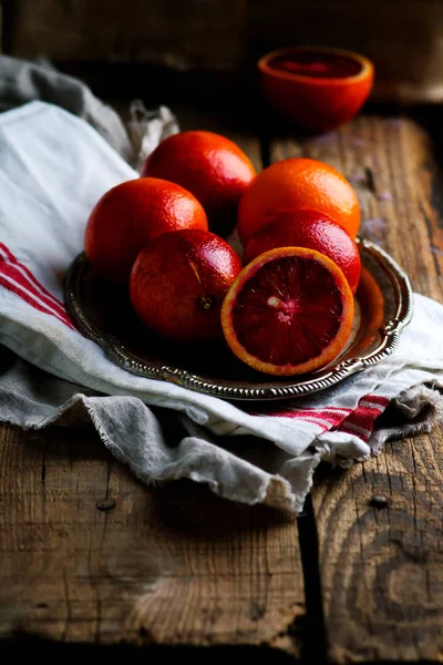 Świeżych organicznych fokus orange.selective krwi — Zdjęcie stockowe