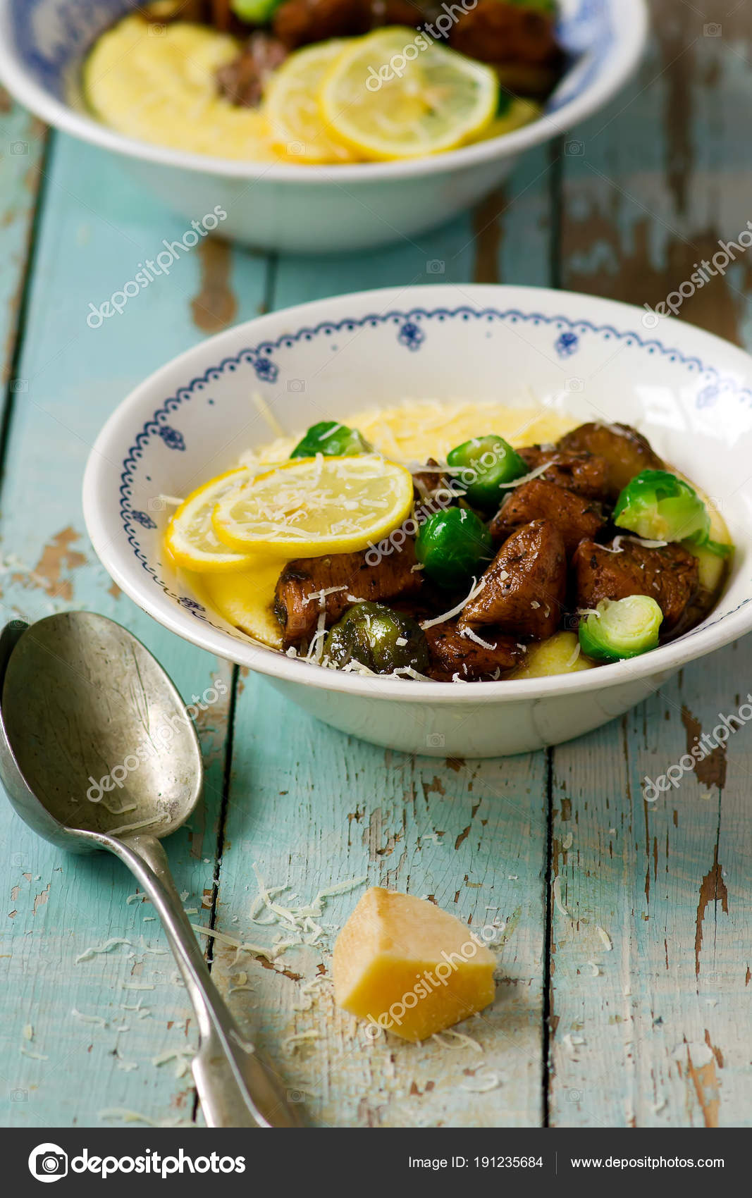 Полента с козьим сыром и брюссельской капустой - кулинарный пошаговый рецепт с фото на KitchenMag.ru Полента с козьим сыром и брюссельской капустой - кулинарный пошаговый рецепт с фото на KitchenMag.ru