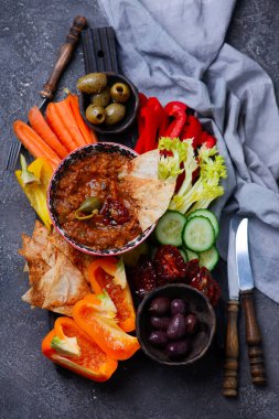 Antipasto salata tabağı.. 