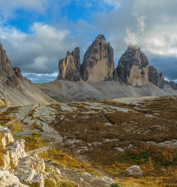 A Rifugio Locatelli, Dolomitok, Dél-Tirol, Olaszország — Stock Fotó