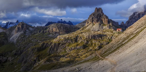 A Rifugio Locatelli, Dolomitok, Dél-Tirol, Olaszország — Stock Fotó