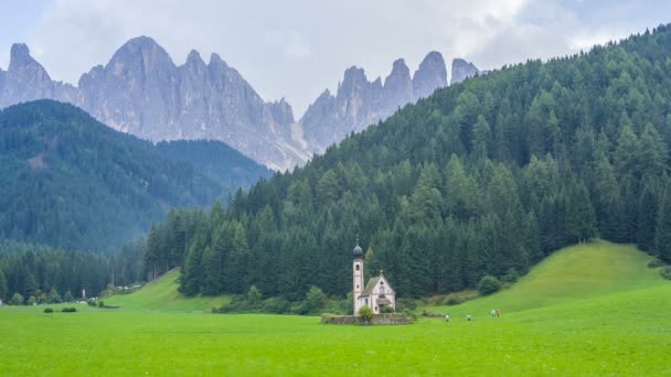 Santa Maddalena Val Di Funes — Vídeo de Stock