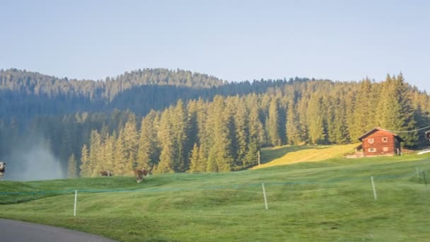 La strada attraverso un passo di montagna — Video Stock