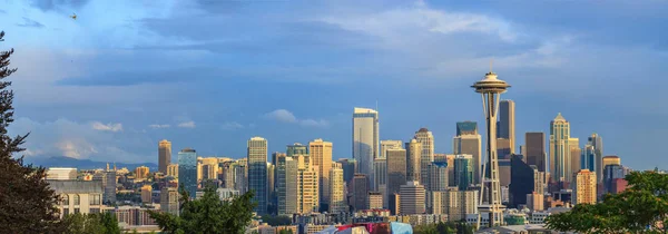 View of the Seattle city from Kerry Park — Stock Photo, Image