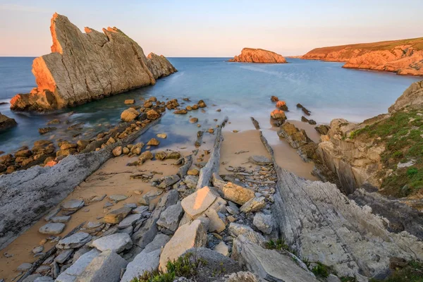 Spiaggia Arnia Cantabria Spagna — Foto Stock