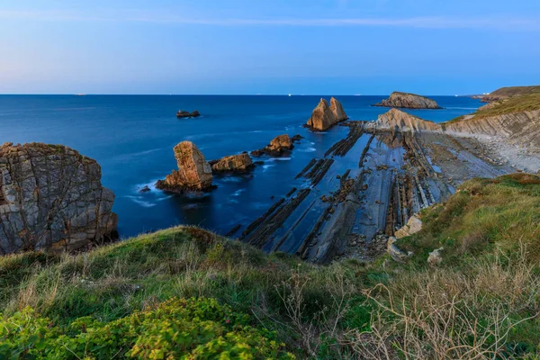 Spiaggia Arnia Cantabria Spagna — Foto Stock