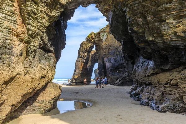 Playa Las Catedrales海滩 西班牙 — 图库照片