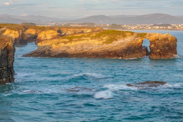 Stranden Playa Las Catedrales Spanien — Stockfoto