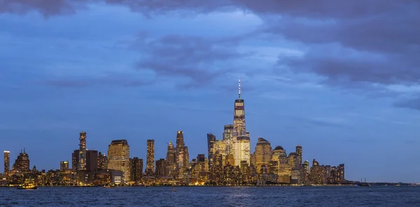 Panoramic View Midtown Manhattan Skyline Sunset New York City — Stock Photo, Image