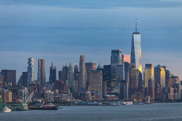 Panoramic View Midtown Manhattan Skyline Sunset New York City — Stock Photo, Image