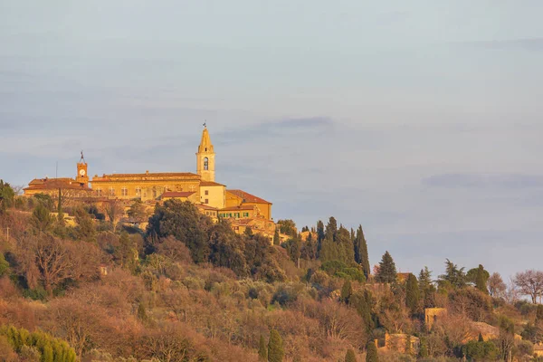 Oude Stad Pienza Val Orcia Toscana Italië — Stockfoto