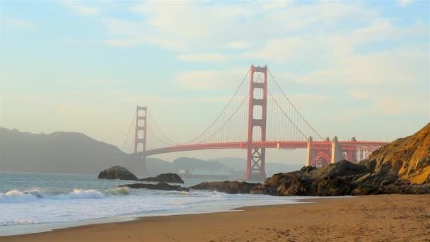 Golden Gate Bridge San Francisco Estados Unidos — Vídeos de Stock