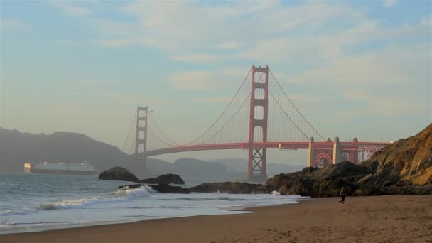 Most Golden Gate San Francisco Usa — Wideo stockowe