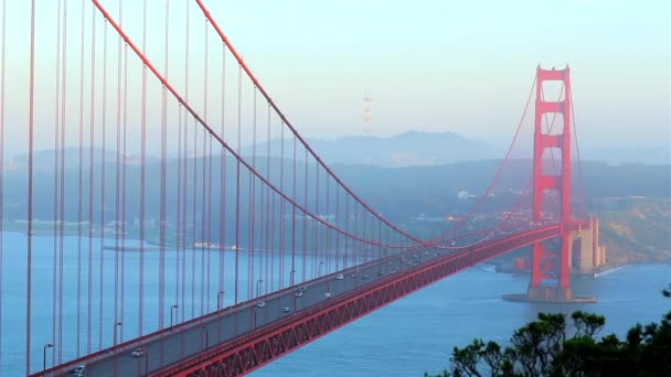 Golden Gate Bridge San Francisco Estados Unidos — Vídeos de Stock