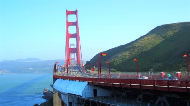 Golden Gate Bridge São Francisco Eua — Vídeo de Stock