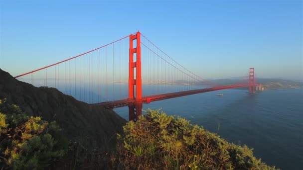 Golden Gate Köprüsü San Francisco Abd — Stok video