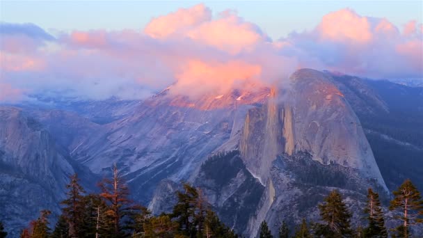 Vista Desde Sentinel Dome Parque Nacional Yosemite California — Vídeo de stock