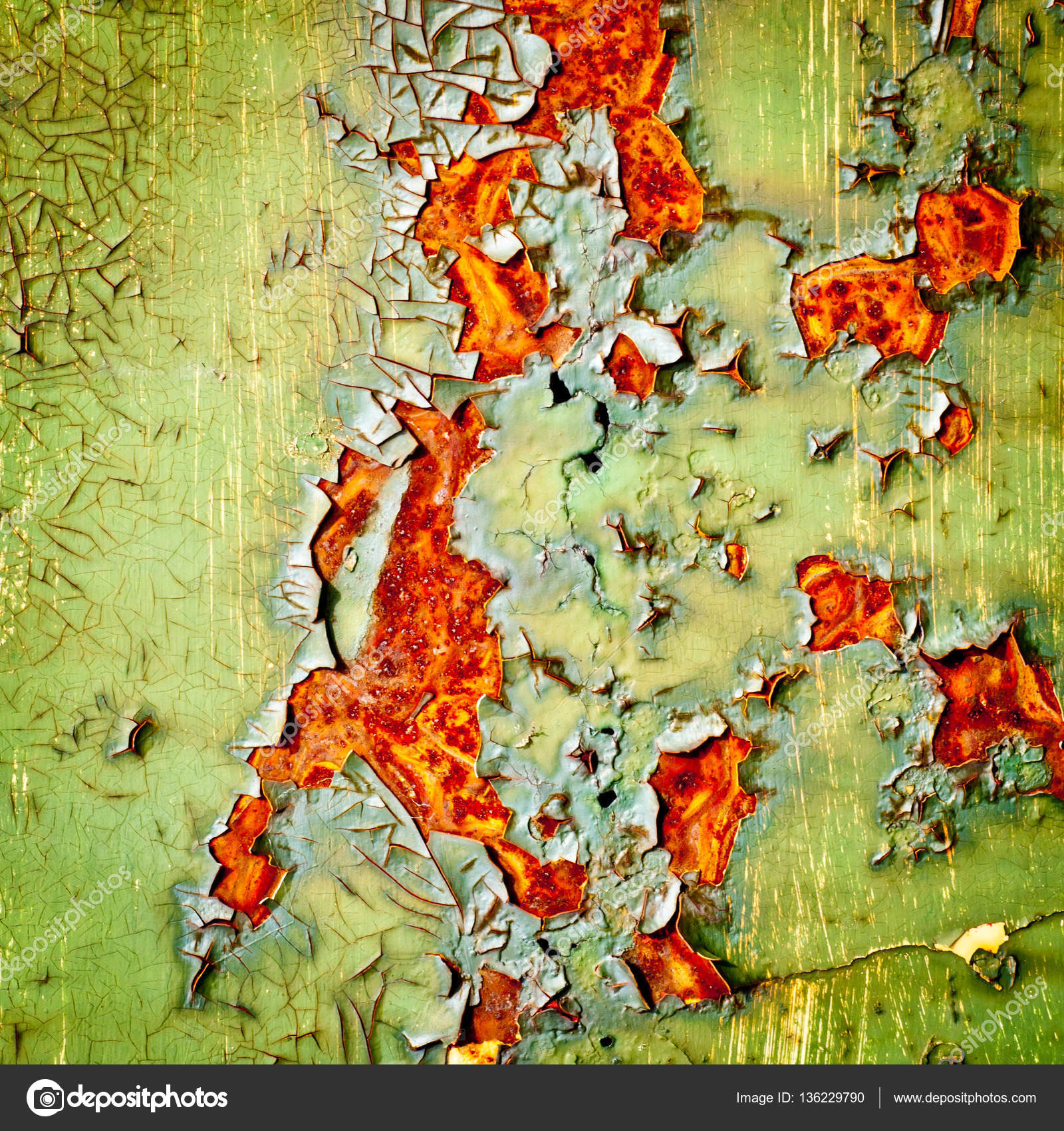 Rusty metal deals paint