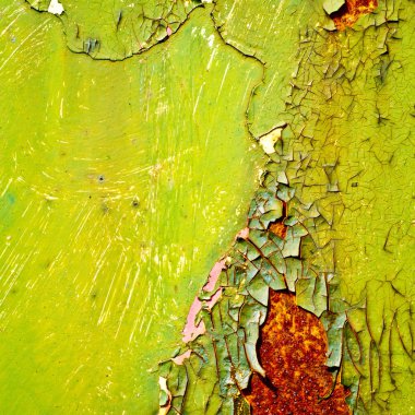 paslı metal arka plan üzerinde peeling boya