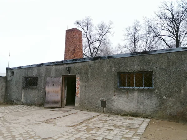 Oswiecim Krakov Polônia 2019 Museu Estatal Auschwitz Birkenau Campo Concentração — Fotografia de Stock