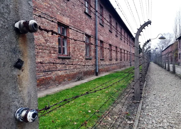 Oswiecim Cracovia Polonia 2019 Museo Stato Auschwitz Birkenau Campo Concentramento — Foto Stock