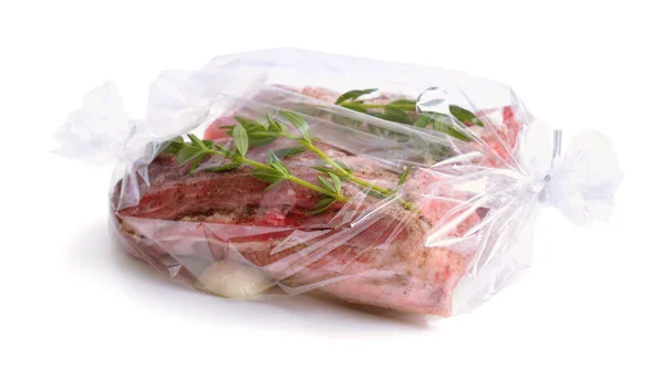 Taze et pişirme için bir kol paketlenmiş. Domuz yağı ile gree