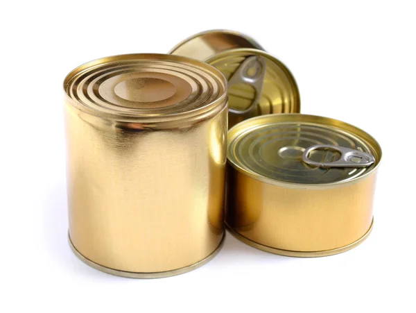 Aluminium cans. Isolate on white background — Stock Photo, Image