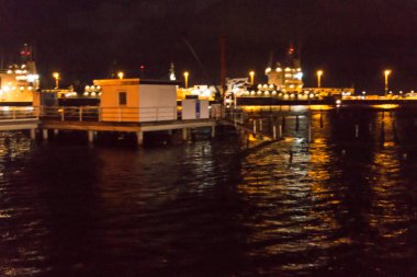 Kiel, Almanya. 5 Ocak, 2017. Kiel, sermaye Schleswig-Holstein, Kuzey Almanya, fırtına ön 