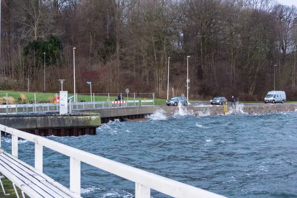 Kiel Duitsland Januari 2017 Kiel Hoofdstad Van Sleeswijk Holstein Noord — Stockfoto