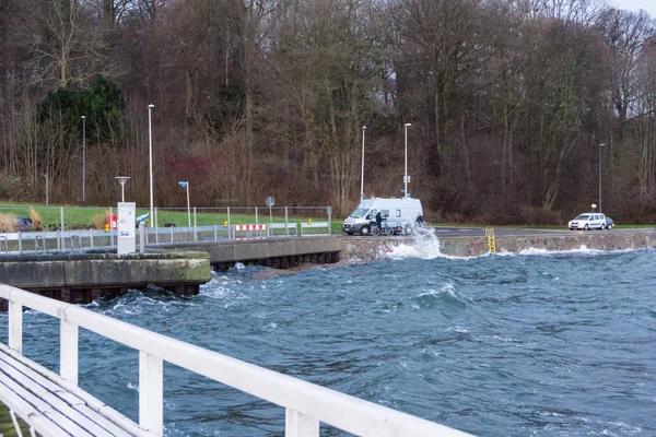 Kiel Duitsland Januari 2017 Kiel Hoofdstad Van Sleeswijk Holstein Noord — Stockfoto