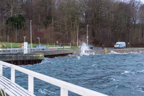 Kiel Duitsland Januari 2017 Kiel Hoofdstad Van Sleeswijk Holstein Noord — Stockfoto