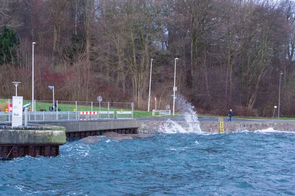 Kiel Duitsland Januari 2017 Kiel Hoofdstad Van Sleeswijk Holstein Noord — Stockfoto