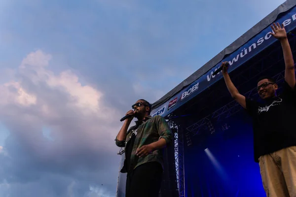 Kiel Alemanha Junho 2017 Rapper Samy Deluxe Está Apresentando Palco — Fotografia de Stock