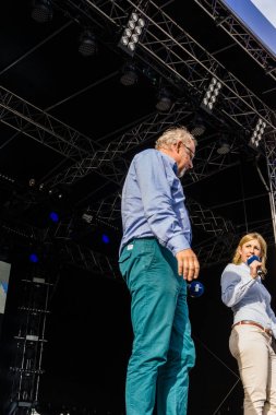 Kiel, Almanya - 21 Haziran 2017: Kieler yavaş Kommissar Axel Milberg Kiel haftasında 2017 Ndr sahnede