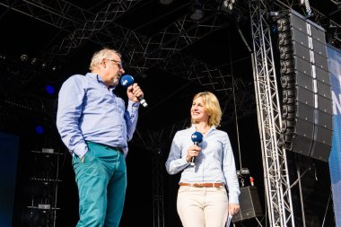 Kiel, Almanya - 21 Haziran 2017: Kieler yavaş Kommissar Axel Milberg Kiel haftasında 2017 Ndr sahnede