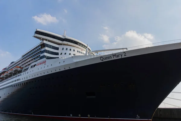 Hamburgo Alemania Agosto 2017 Impresiones Queen Marry Terminal Cruceros Hamburg — Foto de Stock