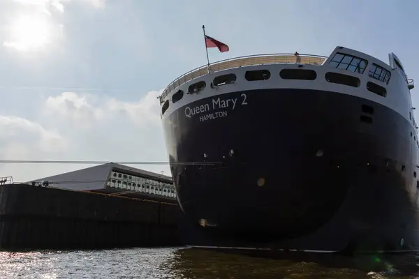 Hamburk Německo Srpna 2017 Dojmy Queen Marry Pokládka Cruise Terminal — Stock fotografie