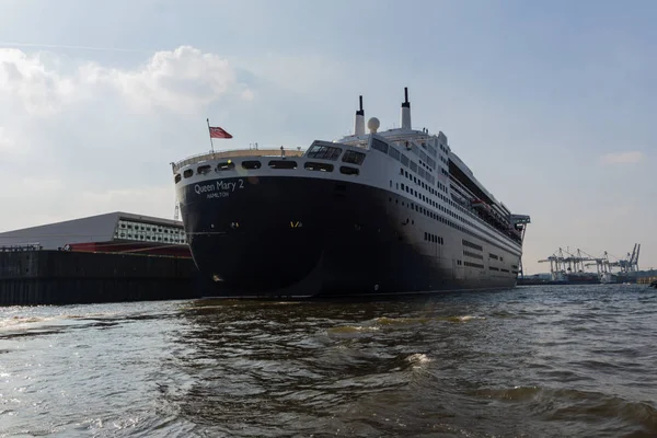 Hamburgo Alemania Agosto 2017 Impresiones Queen Marry Terminal Cruceros Hamburg — Foto de Stock