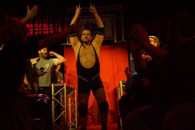 Kiel, Almanya. 20 Ocak, 2018.The mücadele App Singh ve eski Wwe ve Tna güreşçi Joe E. efsane arasında en fazla şampiyonluk için