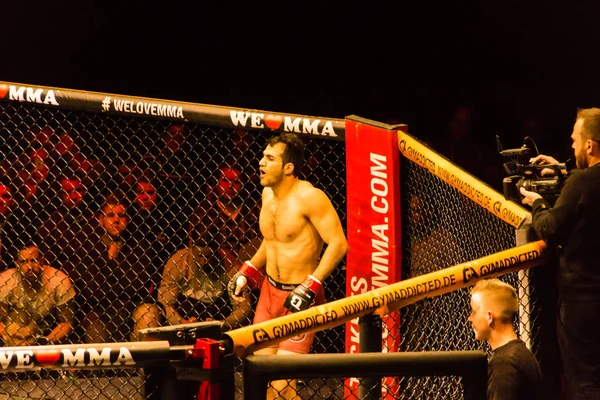 ハンブルク ドイツ 2017 アルトゥール レイスと我々 Mma Poorya Zaheri との戦い — ストック写真