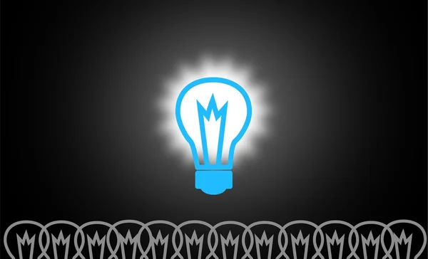 Ideias brilhantes, lâmpada — Fotografia de Stock