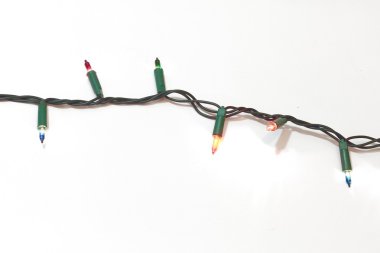Bir dizi Noel ışığı. 